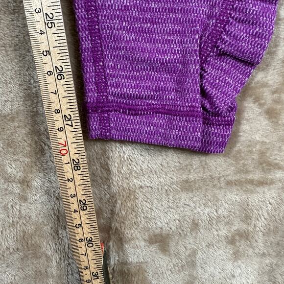 Lululemon Speed Tight IV Rulu Legging | Purple Ruched Warm Pockets Run | 8 - Picture 10 of 11
